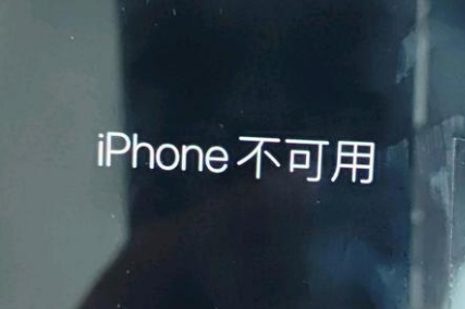 莺歌海镇苹果服务网点分享锁屏界面显示“iPhone 不可用”如何解决 