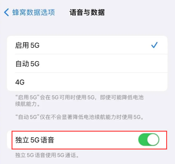 莺歌海镇苹果14维修分享iPhone 14 Pro如何开启VoNR 