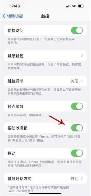 莺歌海镇苹果手机维修分享iPhone手机如何设置摇一摇删除文字 